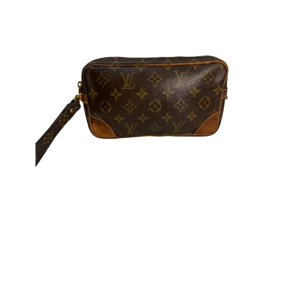 Authentic Louis Vuitton Monogram Canvas Trocadero 23 Crossbody Bag Vintage Brown - Picture 2 of 8